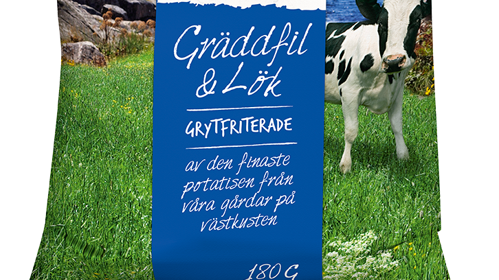 Västkustchips Gräddfil&Lök 180g