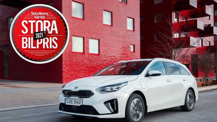 Kia Ceed SW Plug-In Hybrid vinner Teknikens Världs Stora Bilpris 2021