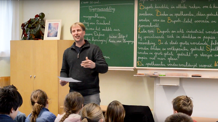 Film Tea(cher) Talk: Screenshot mit Sigurd Borghs von der Michael-Schule (Belgien) (Foto: Waldorf Resources)