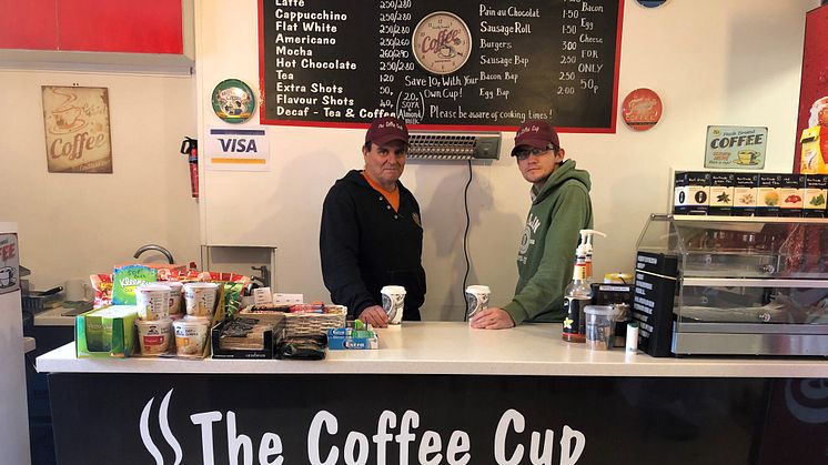 Open for business: The Coffee Cup at Pulborough station