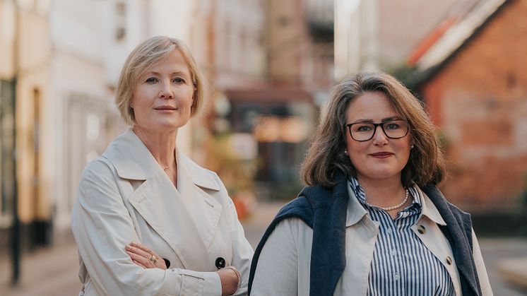 Lund Citysamverkan består av Gunilla Kronvall, verksamhetsledare och Caroline Lundgren Ekholm, Citysamordnare. Foto: Loc Vo