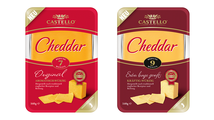 Castello® Cheddar – Premiumgenuss nach englischer Rezeptur ab September im Handel