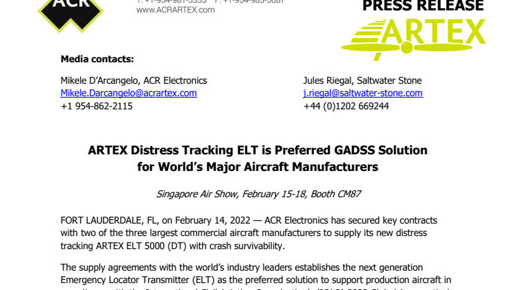 Feb 14 2022_Singapore - ARTEX Distress Tracking ELT is Preferred GADSS Solution.pdf