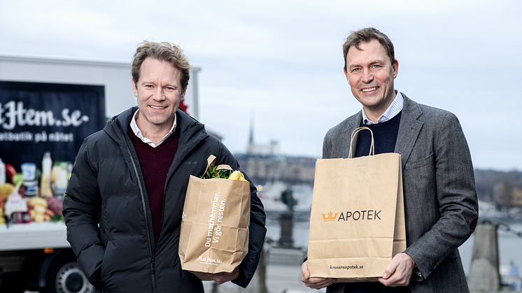 Johan Lagercrantz, vd MatHem & Anders Torell, vd för Kronans Apotek X 