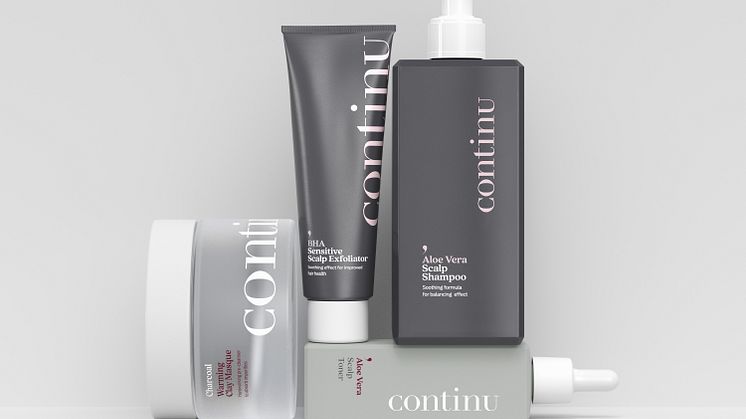 Uusi tuotesarja Continu tuo ihonhoidon suosikkiainesosat hiusten- ja hiuspohjan hoitoon