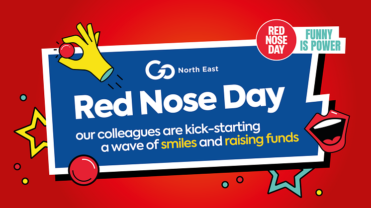 Go North East kick-starts a wave of smiles and raises funds for Red Nose Day