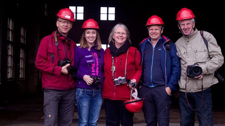 Lindesbergs Fotoklubb på fotoutflykt till Ställbergs gruva 