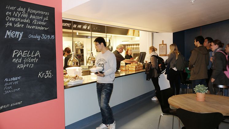 KUTT Gourmet permanent pop-up-kafe på Blindern