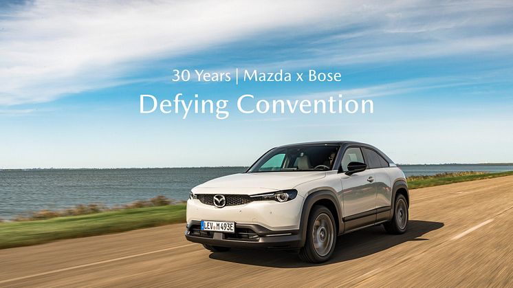 Att utmana konventioner tillsammans: 30 års av samarbete mellan Mazda och Bose
