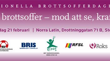 Internationella Brottsofferdagen 2014, Barn som brottsoffer - mod att se, kraft att åtgärda