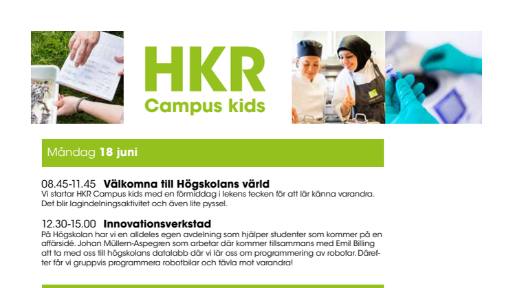 Program HKR Campus Kids 2018