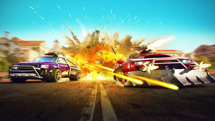 Gearshifters is a high-intensity top-down vehicle combat game racing onto screens via Switch, PlayStation, Xbox, PC