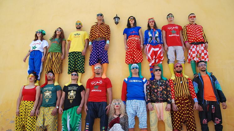 Groupe Acrobatique de Tanger. Foto: Hassan Hajjaj