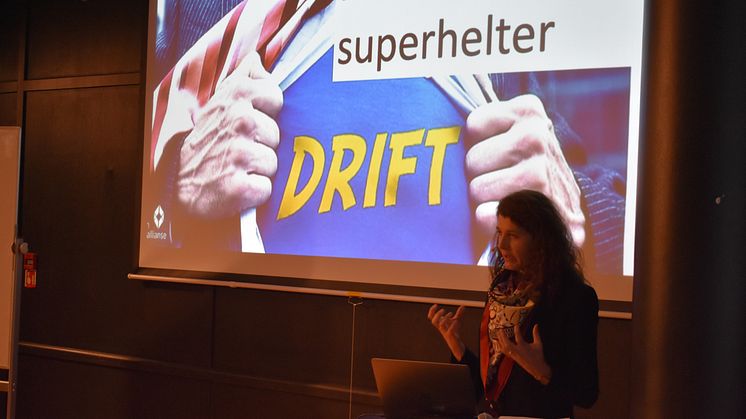 – Drifterne er næringslivets superhelter, sa Katharina Th. Bramslev da hun åpnet Årets grønne driftskonferanse. 