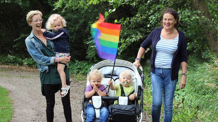 Familjen Burston. Foto: Camilla Gislow.