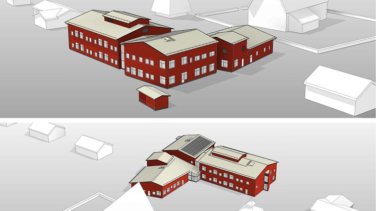 Illustration över den blivande skolan. Illustration: Tengbom