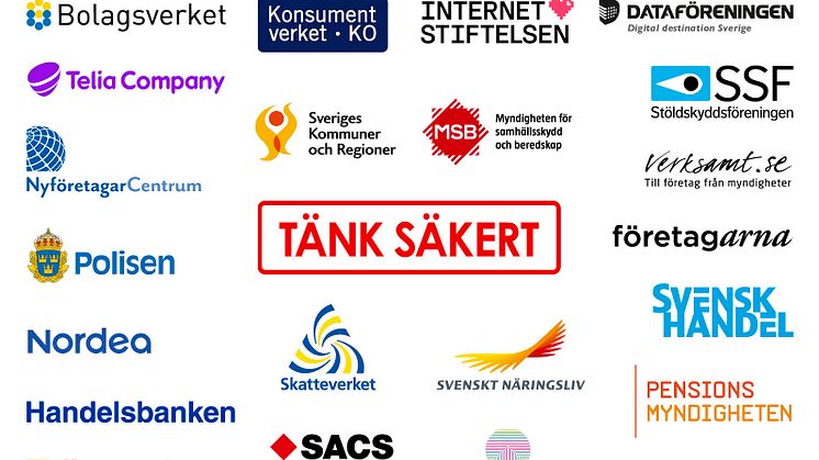 Logotyper för de myndigheter, organisationer och företag som deltar.