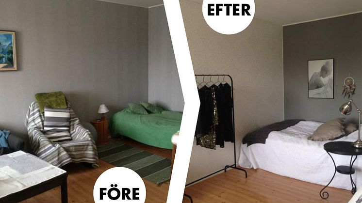 Renovering av sovhörnan i en liten lägenhet i 5 steg