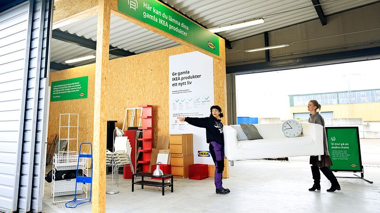 IKEA-hörnan på Norra Hamnens återvinningcentral 