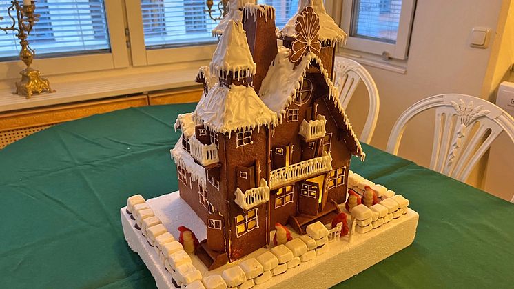 Unikt pepparkaksslott på auktion till förmån för Musikhjälpen och Världens Barn.