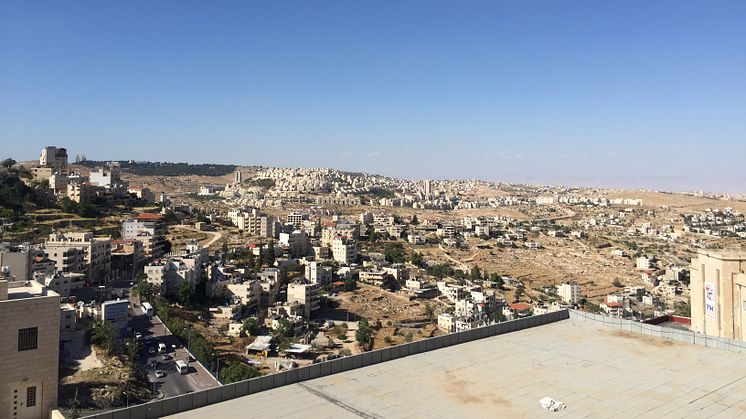 Bethlehem with settlements (Photo credit: Mark Griffiths)