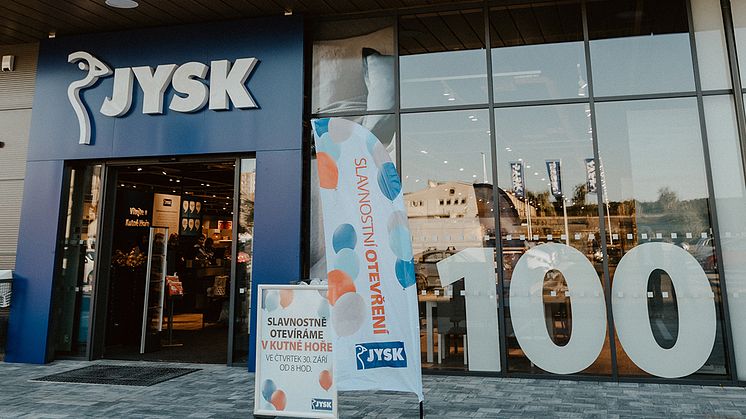 JYSK oslavuje otevření 100. prodejny v České republice