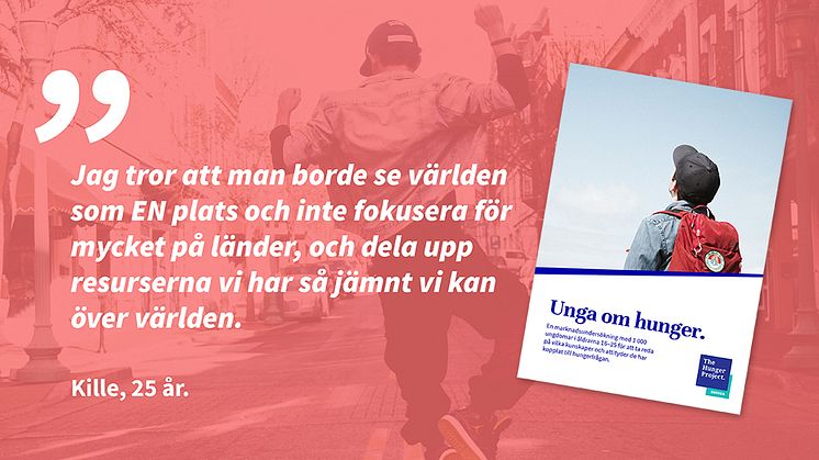 Ungdomar positiva – världshungern går att avskaffa