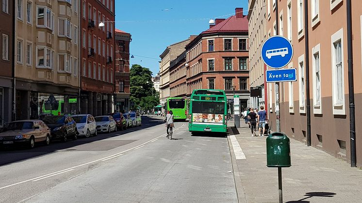 Så här ser Davidshallsgatan ut idag. Om ett år startar ombyggnationen.