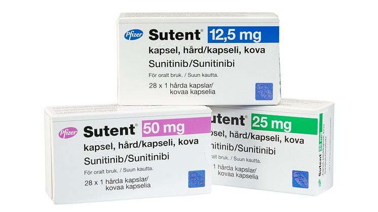Sutent 12.5 mg, 25 mg och 50 mg