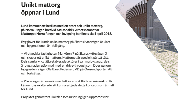 Unikt mattorg öppnar i Lund