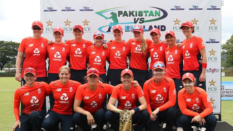 England celebrate winning the series 3-0. Photo: Malaysian Cricket Association