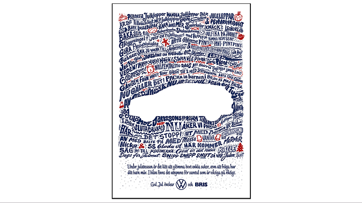 Tyst i bilen: Volkswagen och Bris uppmärksammar bilen som ett utrymme att prata med ditt barn under julstressen
