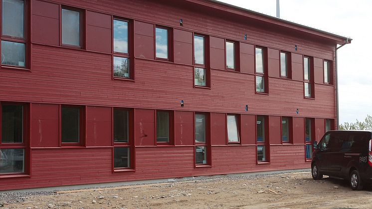 Pilotprojekt med prefabricerade bostäder står klart för inflytt i Stadsön, Piteå