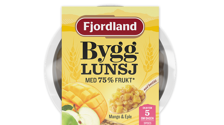 Fjordland Bygglunsj med frukt Mango & Eple 200g