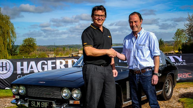 Left to Right: Richard Fuller, head of RAC Commercial Sales with Angus Forsyth, Managing Director at Hagerty