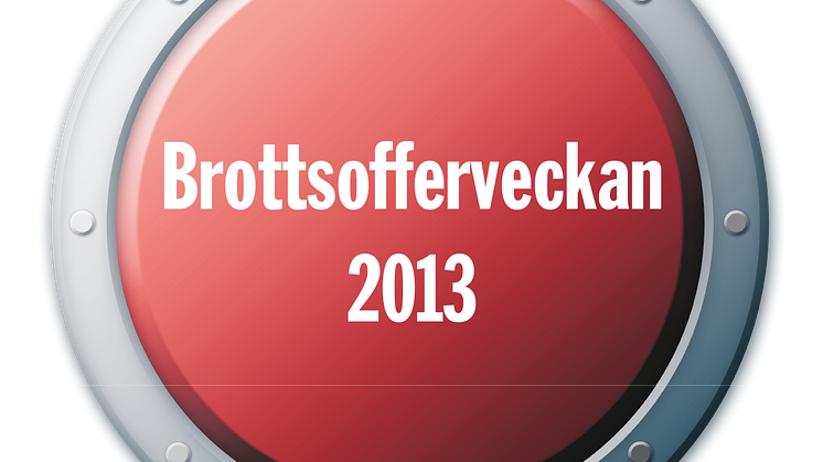 SVT Forum sänder från Brottsofferveckan 2013
