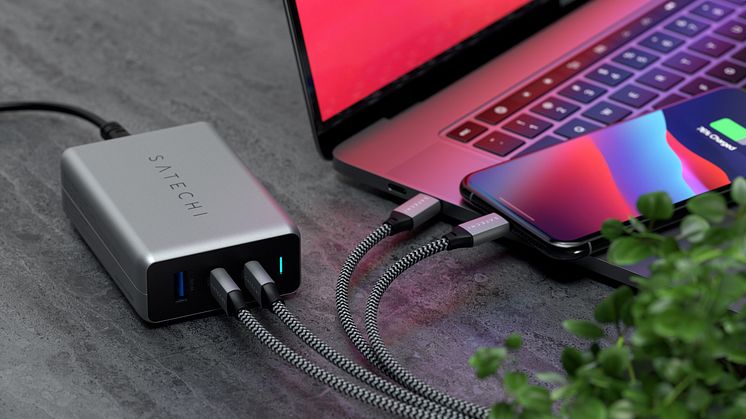 Satechi GaN 100W PD has arrived to the Nordics - one of the first GaN-chargers