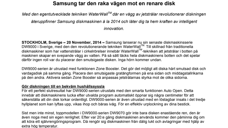 ​Samsung tar den raka vägen mot en renare disk