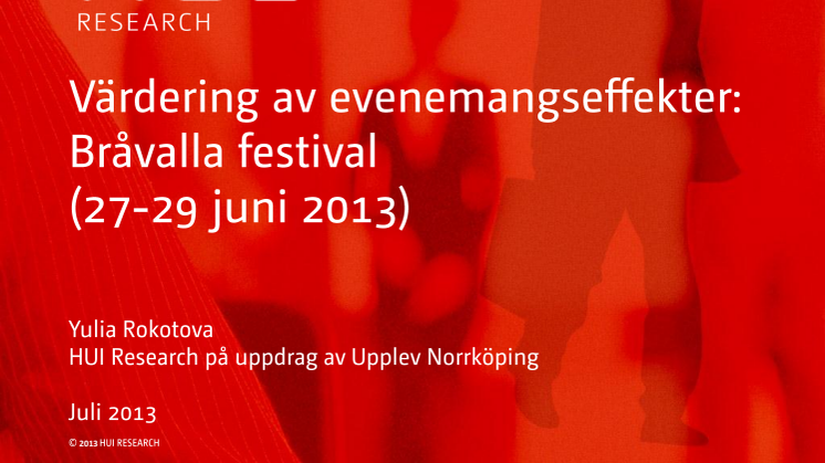 Bråvalla festival omsatte ca 100 miljoner i Norrköping