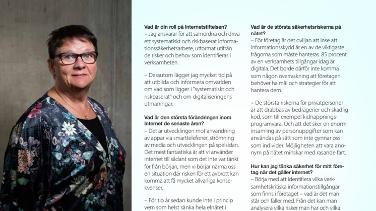Intervju med Säkerhetschef Internetstifelsen, Anne-Marie Eklund Löwinder