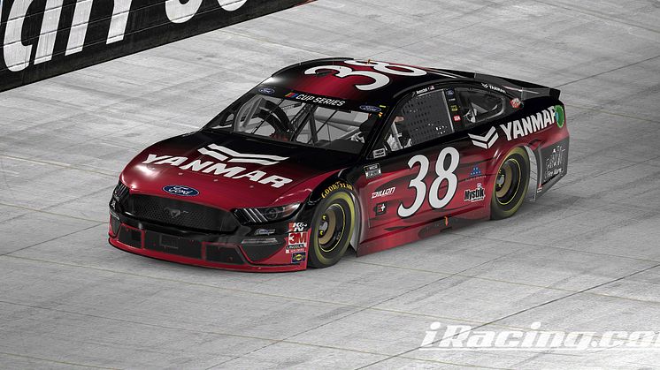 YANMAR America is the primary sponsor for the No. 38 Ford Mustang team and John Hunter Nemechek this weekend at the eNASCAR iRacing Pro Invitational Series.