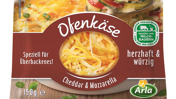 Die Mischung macht’s: Arla führt neuen Finello® Ofenkäse mit Cheddar & Mozzarella ein