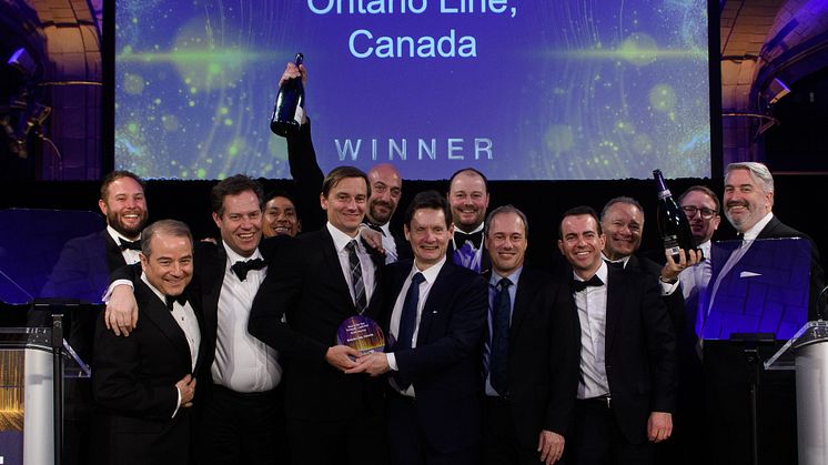 Connect 6ix consortium members celebrate Ontario Line win at IJ Global Award Dinner