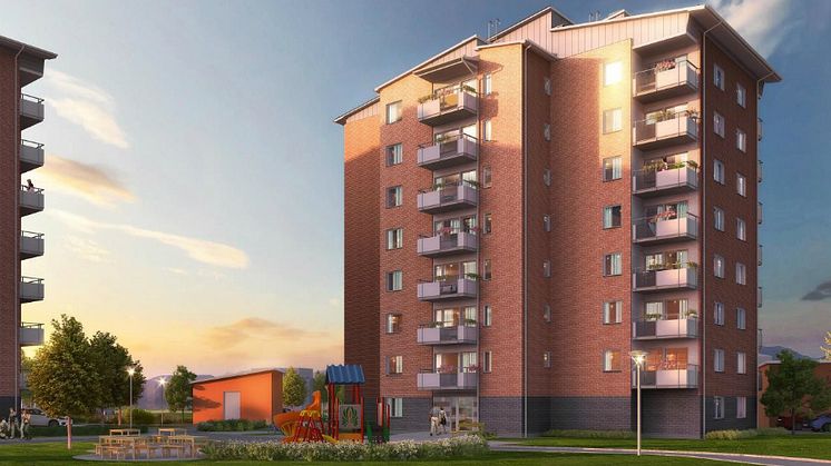 Säljstart för 43 bostadsrätter i Brf Riddaren Berga Park, Linköping