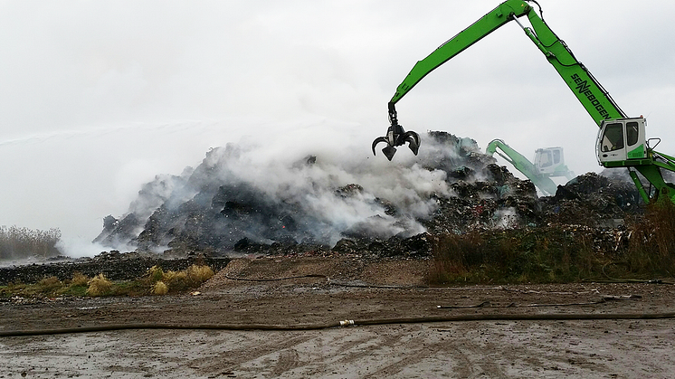 Brand på Spillepeng norr om Malmö