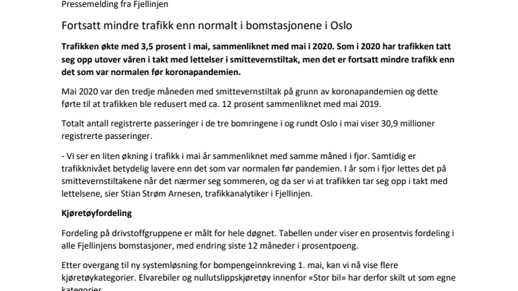 Pressemelding fra Fjellinjen - Trafikktall for mai.pdf