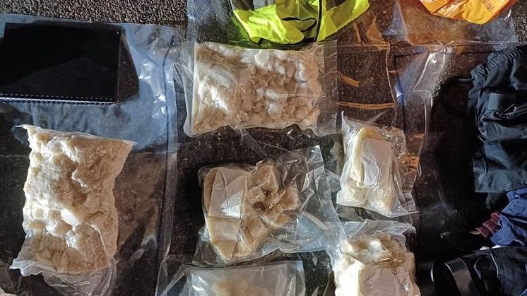 A total of 15kg of MDMA was seized after it was found in the boot of a car by police