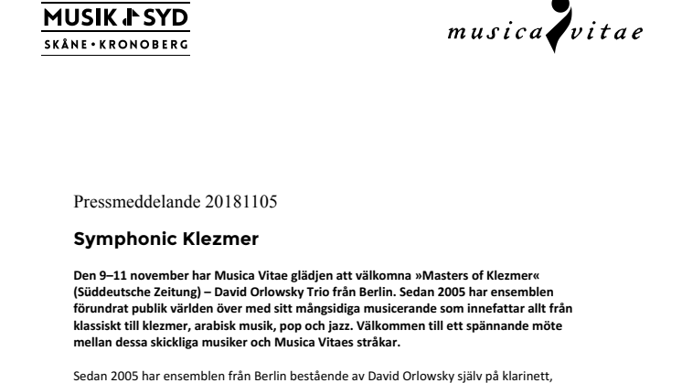 Symphonic Klezmer