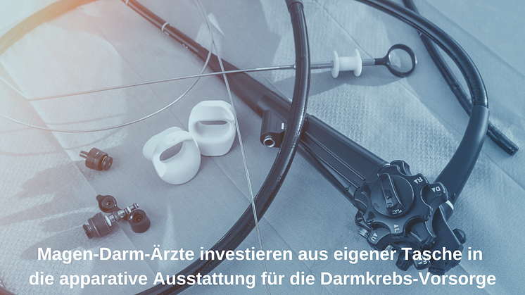 Magen-Darm-Ärzte investieren aus eigener Tasche in die apparative Ausstattung für die Darmkrebs-Vorsorge.