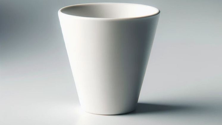 Kaffekopp utan öra